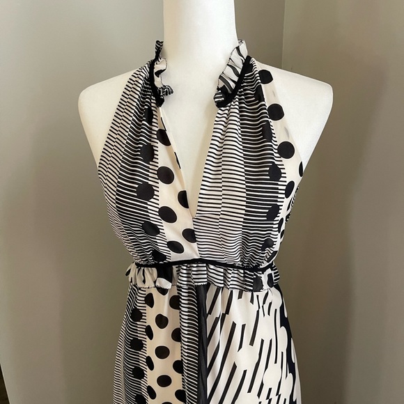 Anthropologie Maeve 2 Channeled Dot Casual Maxi Dress - Picture 7 of 7